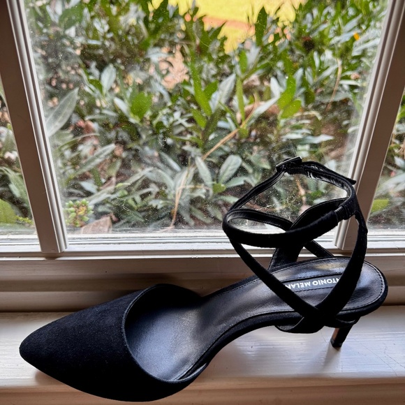 ANTONIO MELANI Shoes - Antonio Melani BLACK Real Suede upper, leather lined/sole, Mornay 2.5 inch heel